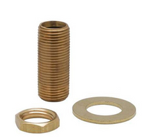 Load image into Gallery viewer, B-0425-M T&amp;S Brass Supply Nipple Kit 1/2 all thread nipple brass for installing faucets 671262158220