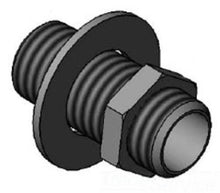 Load image into Gallery viewer, B-0425-M T&amp;S Brass Supply Nipple Kit 1/2 all thread nipple brass for installing faucets 671262158220